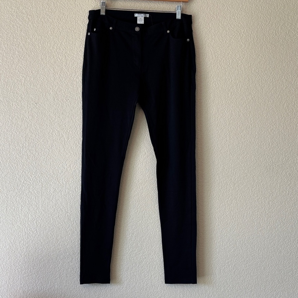 Alberto Malaki Black Mid Waist Slim Fit Pants